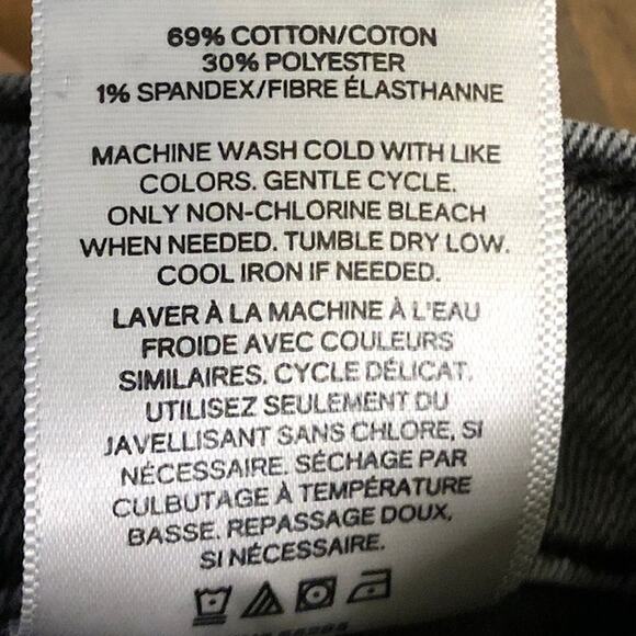 Express Womens Jeans Gray Denim Mid Rise Skinny Stretch 8 Regular - Picture 6 of 12